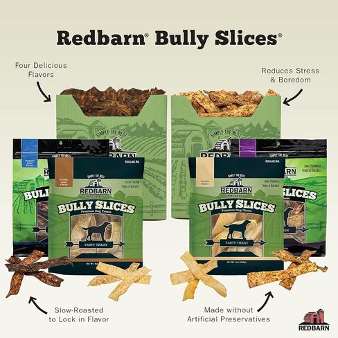 Redbarn Bully Slices for Dogs French Toast Natural Dental Treats 12 Bags in Kuwait