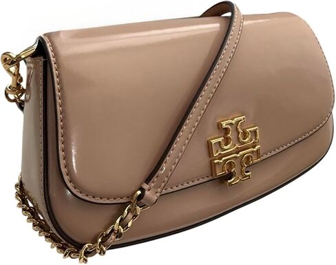 Tory Burch 138772 Britten Moose Brown With Gold Hardware Women's Convertible Crossbody Bag in Saudi Arabia