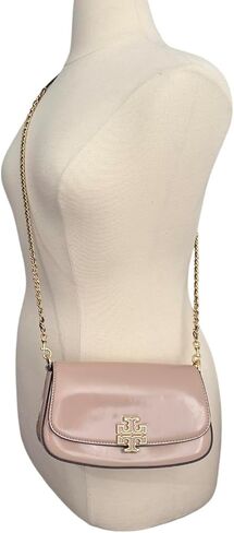 Tory Burch 138772 Britten Moose Brown With Gold Hardware Women's Convertible Crossbody Bag in Saudi Arabia