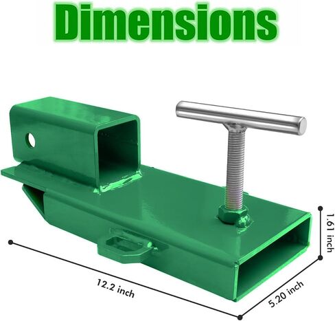 Forklift Trailer Hitch Attachment, 2 Inch Hitch Receiver Pallet Fork Trailer Towing Adapter with Safety Chain,1PC(Black) in Kuwait