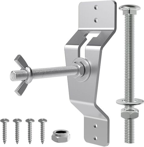 حاملة إطارات احتياطية على الحائط للمقطورات المغلقة ، قوس حاملة الإطارات الاحتياطية للمقطورة المغلقة ، قم بتركيب الإطار الاحتياطي الخاص بك مباشرة على جدار الإطارات المقطوعة الخاصة بك الأسود in Kuwait
