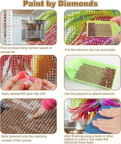 CEOVR Wolf Diamond Painting Kits for Adults, Dream Catcher Diamond Art Dots 5D Full Drill DIY Gem Art for Beginner, Adult Crafts Kits Arts and Crafts, Wall Decor for Home Office 12x16in in Kuwait