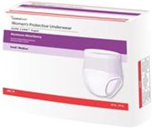 Cardinal Health™ Women's Protective Underwear, Sure Care™ Super, Maximum Absorbency, White, Large, Pack of 18 in Kuwait