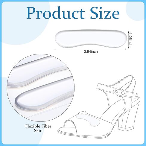 6 Pair Sandal Shoe Strap Extender Heel Sandal Strap Cushion Strips Heel Grips Liner Insert for Shoes Too Big Preventing Slipping, Rubbing, Non-Slip in Saudi Arabia