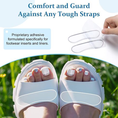 6 Pair Sandal Shoe Strap Extender Heel Sandal Strap Cushion Strips Heel Grips Liner Insert for Shoes Too Big Preventing Slipping, Rubbing, Non-Slip in Saudi Arabia