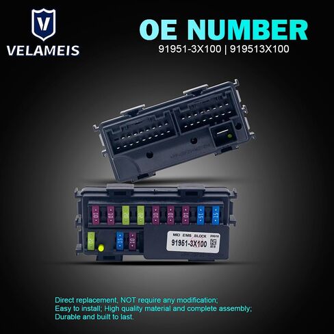 Engine Small Fuse Box Compatible 91951-3X150 Compatible with 2014 2015 2016 Hyundai in Saudi Arabia