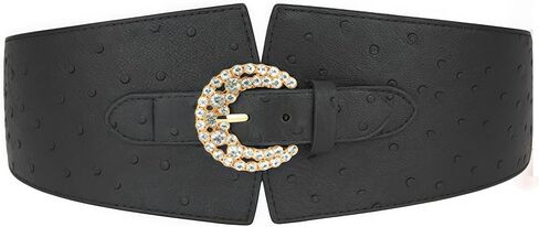 CHIC DIARY Elastic Waist Belt for Women Animal Print Wide Cinch Belt Stretchy Waistband in Saudi Arabia