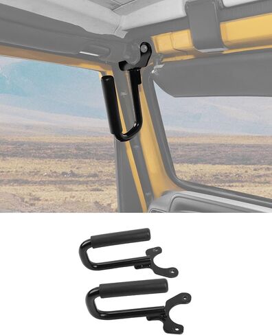 مقابض إمساك الأمامية تناسب 1997-2006 Jeep TJ Wrangler Grab Bar مقبض قبضة الصلب الأمامي 97-06 Jeep Wrangler TJ Grab Bar ، Red in Saudi Arabia