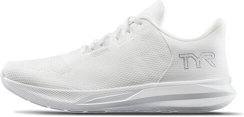 TYR Unisex Techknit RNR-1 Trainer Running Shoes Sneaker, White/Black, 5 US Men in Saudi Arabia