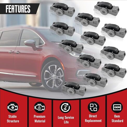 ذراع الصمام الروك ، مجموعة من 6 اليسار الصمام اليمين روك كدينات Rocker ARM 5047896AD لكرايسلر باسيفيكا/Voyager Jeep Gladiator/Cherokee/Wrangler RAM Promaster 1500 2500 3500 in Kuwait