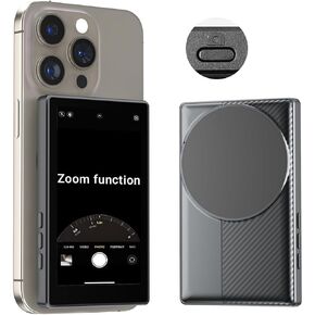 4K Selfie Monitor for iPhone Android, Magnetic Rear Camera Screen with 33ft Bluetooth Remote, Ideal for Content Creators & Travel Vloggers (OM01 Lite) in Kuwait