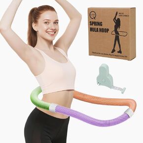 Hula Hoops for Adults Weight Loss - 3.1 lbs. It’s a Foldable & Portable Weighted Hula Hoop. This Spring Hula Hoop is Specially Made for Body - Shaping and Weight Loss, Silent Type. in Saudi Arabia