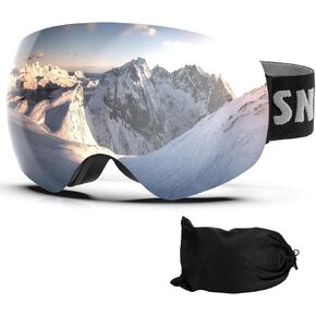 Ski Goggles Snowboard Goggles Adult, 100% UV Protection Anti-Fog Snow Goggles Snowmobile Skiing Skating for Men Women Youth in Saudi Arabia