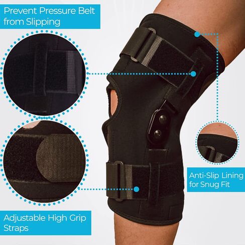 Comfyorthopedic 100% Medical Grade Red Light Therapy for Knee Pain Relief, Adjustable 850nm Near Infrared 660nm Red Light Wrap, Heated Knee Brace Device For Stiffness, Recovery and Joint Support in Saudi Arabia