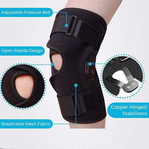 Comfyorthopedic 100% Medical Grade Red Light Therapy for Knee Pain Relief, Adjustable 850nm Near Infrared 660nm Red Light Wrap, Heated Knee Brace Device For Stiffness, Recovery and Joint Support in Saudi Arabia
