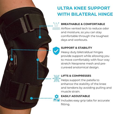 Comfyorthopedic 100% Medical Grade Red Light Therapy for Knee Pain Relief, Adjustable 850nm Near Infrared 660nm Red Light Wrap, Heated Knee Brace Device For Stiffness, Recovery and Joint Support in Saudi Arabia