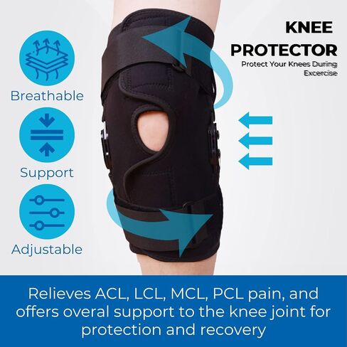 Comfyorthopedic 100% Medical Grade Red Light Therapy for Knee Pain Relief, Adjustable 850nm Near Infrared 660nm Red Light Wrap, Heated Knee Brace Device For Stiffness, Recovery and Joint Support in Saudi Arabia