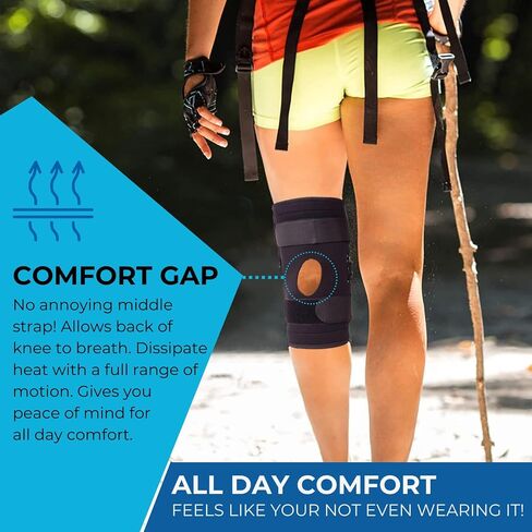 Comfyorthopedic 100% Medical Grade Red Light Therapy for Knee Pain Relief, Adjustable 850nm Near Infrared 660nm Red Light Wrap, Heated Knee Brace Device For Stiffness, Recovery and Joint Support in Saudi Arabia