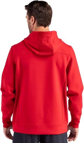 Cutter & Buck Roam Eco Half Zip Recycled Mens Hooded Pullover in Saudi Arabia