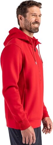 Cutter & Buck Roam Eco Half Zip Recycled Mens Hooded Pullover in Saudi Arabia