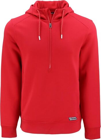 Cutter & Buck Roam Eco Half Zip Recycled Mens Hooded Pullover in Saudi Arabia