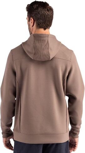 Cutter & Buck Roam Eco Half Zip Recycled Mens Hooded Pullover in Saudi Arabia