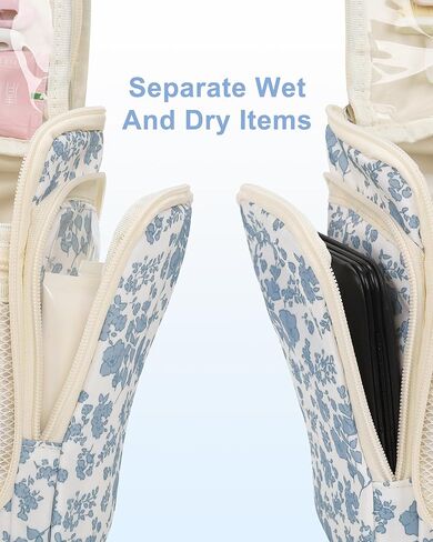 Relavel Hanging Toiletry Bag for Men and Women, Travel Toiletries Bag Water-resistant Large Makeup Cosmetic Organizer Storage, Shaving Dopp Kit Shower Bathroom Hygiene Bags, Carry-on Travel Essentials in Kuwait