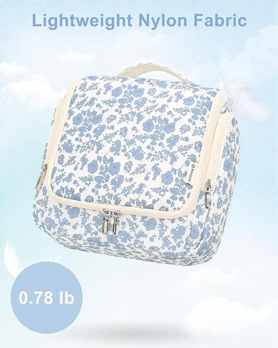 Relavel Hanging Toiletry Bag for Men and Women, Travel Toiletries Bag Water-resistant Large Makeup Cosmetic Organizer Storage, Shaving Dopp Kit Shower Bathroom Hygiene Bags, Carry-on Travel Essentials in Kuwait