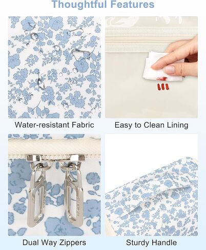 Relavel Hanging Toiletry Bag for Men and Women, Travel Toiletries Bag Water-resistant Large Makeup Cosmetic Organizer Storage, Shaving Dopp Kit Shower Bathroom Hygiene Bags, Carry-on Travel Essentials in Kuwait