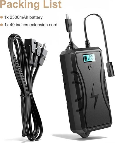 حزمة بطارية للأثاث المتدلي مع شاحن ، 2500 مللي أمبير في الساعة كرسي عالمي حزمة بطارية قابلة لإعادة شحنها مع شاشة LED للكرسي الكهربائي ، الأريكة ، الأريكة ، كرسي المصعد ، أثاث متحركان (رمادي) (رمادي) in Kuwait