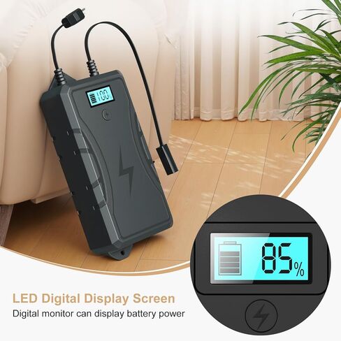 حزمة بطارية للأثاث المتدلي مع شاحن ، 2500 مللي أمبير في الساعة كرسي عالمي حزمة بطارية قابلة لإعادة شحنها مع شاشة LED للكرسي الكهربائي ، الأريكة ، الأريكة ، كرسي المصعد ، أثاث متحركان (رمادي) (رمادي) in Kuwait