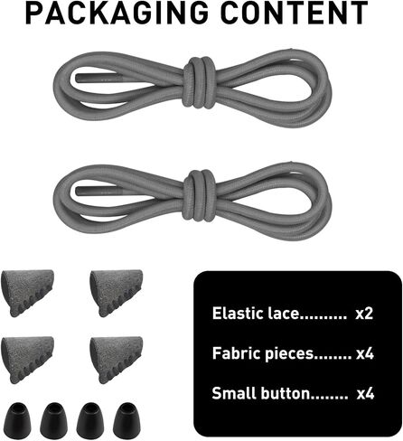 UamGlsob Elastic Shoelaces for Hey Dude, No Tie Bungee Stretchy Shoe Laces, Stretch Replacement Strings kit in Saudi Arabia