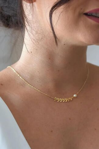 Pearls Back Chain Necklace Bridal Wedding Backdrop Body Jewelry for Women Summer Body Chain Necklace Shoulder Back Chain (Silver 2) in Saudi Arabia