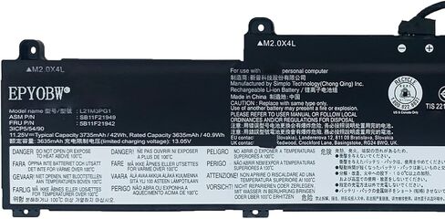 بطارية الكمبيوتر المحمول L19L3PF2 57Wh 3 خلايا متوافقة مع Lenovo IdeaPad 5-15IIL05 5-15ARE05 5-15ITL05 5-15ALC05 5-15IAL7 5-15ABA7 Series L19M3PF6 L19C3PF5 in Saudi Arabia