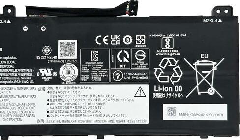 بطارية الكمبيوتر المحمول L19L3PF2 57Wh 3 خلايا متوافقة مع Lenovo IdeaPad 5-15IIL05 5-15ARE05 5-15ITL05 5-15ALC05 5-15IAL7 5-15ABA7 Series L19M3PF6 L19C3PF5 in Saudi Arabia