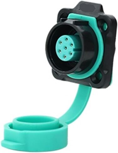 K16 aviation socket 2-3-4 core 5-7-8-9 power outdoor connector square socket connector IP67(K16 B4 Core Square Base 10A500V) in Saudi Arabia