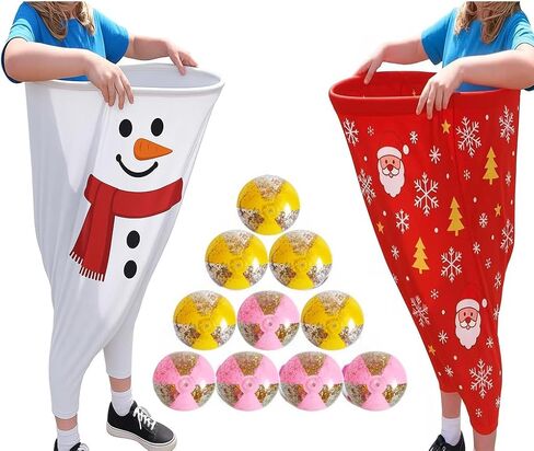 Kywyoyou Granny Pants Yard Game - تتابع السراويل الممتدة الضخمة مع 8 كرات نطاط ، ومضخة الهواء ، ولعبة Phyilious Backyard Party للبالغين والأسرة لم شمل in Kuwait
