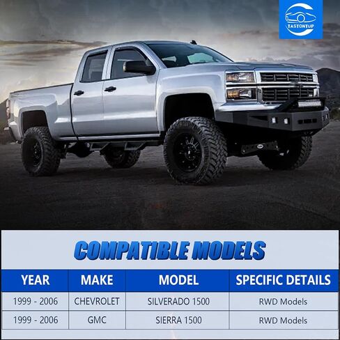 12PCS RWD Front End Suspension Kit for 1999-2006 Chevy Silverado GMC Sierra 1500 2WD, Upper Control Arms w/Ball Joints Suspension Kit Replacement K80942PU in Saudi Arabia