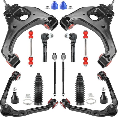 12PCS RWD Front End Suspension Kit for 1999-2006 Chevy Silverado GMC Sierra 1500 2WD, Upper Control Arms w/Ball Joints Suspension Kit Replacement K80942PU in Saudi Arabia