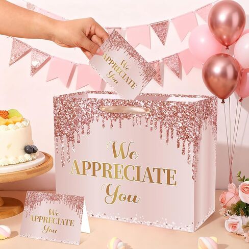 We Appreciate You Gift Bag Black Thank You for All You Do Pastor Employee Appreciation Gift Bags with Tissue Paper Card Appreciation Gift Wrapping Paper We Appreciate You Supplies for Retirement in Kuwait