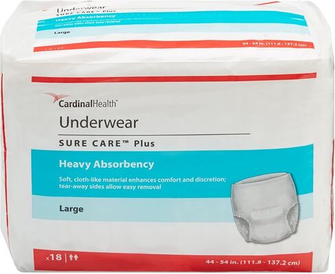 Cardinal Health™ Protective Underwear, Sure Care™ Plus, Heavy Absorbency, Small/Medium, Pack of 20 in Saudi Arabia