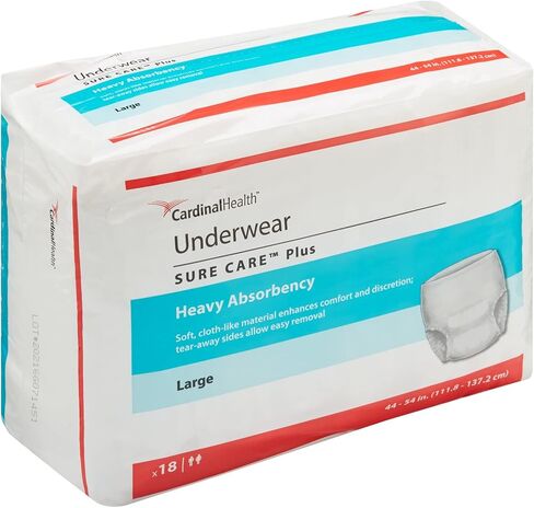 Cardinal Health™ Protective Underwear, Sure Care™ Plus, Heavy Absorbency, Small/Medium, Pack of 20 in Saudi Arabia