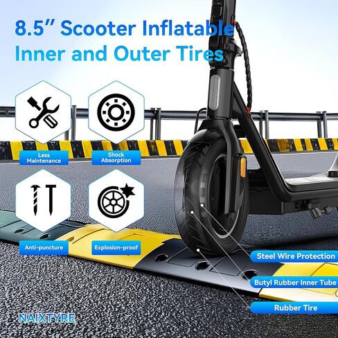 (2 Pack) 8.5 x 2 Inner Tubes.Replacement wheels for 50/75-6.1 electric scooter tires. Suitable for most scooters such as Gotrax Gxl V2/Xiaomi M365 that use 8.5 and other scooters. in Kuwait