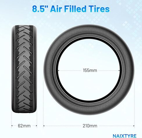 (2 Pack) 8.5 x 2 Inner Tubes.Replacement wheels for 50/75-6.1 electric scooter tires. Suitable for most scooters such as Gotrax Gxl V2/Xiaomi M365 that use 8.5 and other scooters. in Kuwait