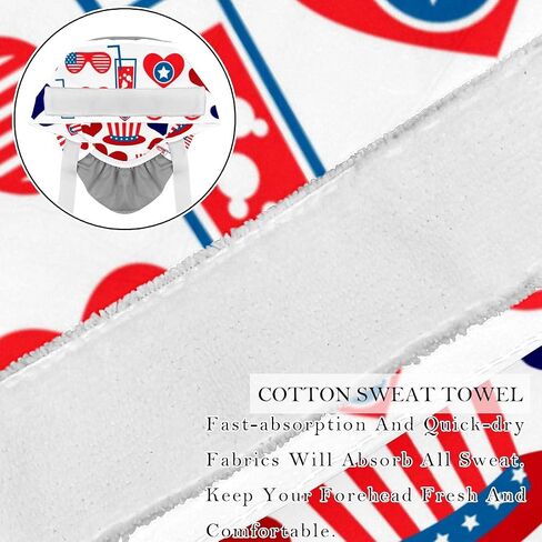 2-Pack Scrub Caps Women with Button,July 4th Holiday Independence Day,Adjustable Bouffant Surgical Caps with Ponytail Holder Multicoloured in Saudi Arabia