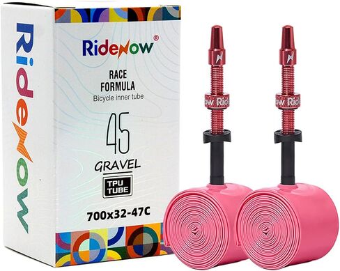 2 حزمة RIDENOW TPU Inner Tube 700C × 18-32C خفيفة الوزن لدراجة الطريق 85 ملم PRESTA PRESSA in Kuwait