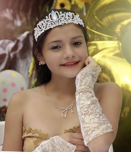 Birthday Crowns for Women Queen Crystal Tiara Sash Set Rhinestone Hair Headband Happy Party Decorations Accessories Princess Girls Gifts Outfit Kits Colorful in Saudi Arabia