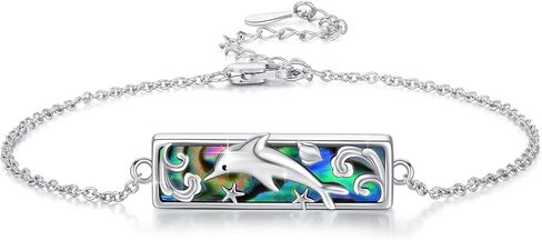 Couples Wolf Yin Yang Matching Bracelets, Sterling Silver, Black and White, 2 Piece Set in Kuwait