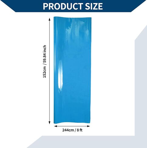 فيلم التفاف السيارة الخارجي الداخلي لفائف الفينيل غلاف السيارة واقية PVC 10 قدم × 59.84 بوصة 1 الكمبيوتر الأزرق in Kuwait