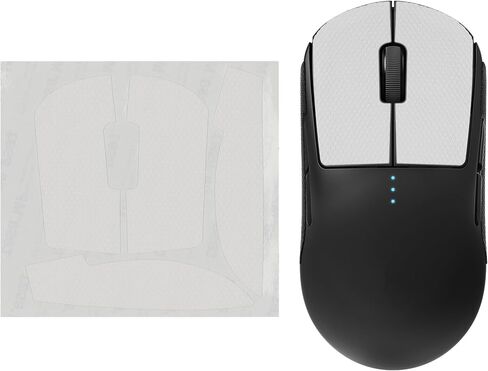 kwmobile Mouse Grip Tape Compatible with Logitech G Pro Wireless 1 Grip Tape - Non-Slip Faux Leather - Black in Saudi Arabia